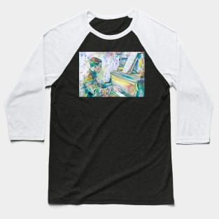 MAURICE RAVEL watercolor portrait .1 Baseball T-Shirt